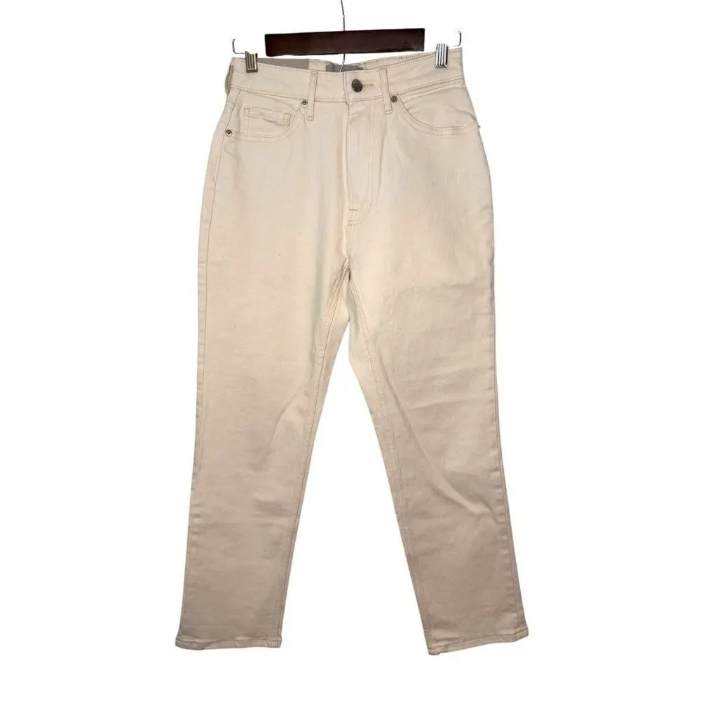 Everlane The Curvy Cheeky Jean in Ecru‎ Size 25 NWT